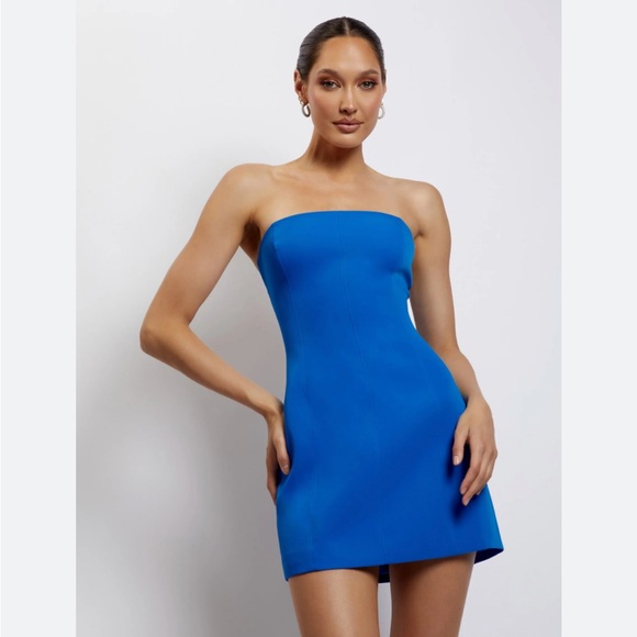 Meshki Crepe Mini Dress, Size M - Picture 3 of 3